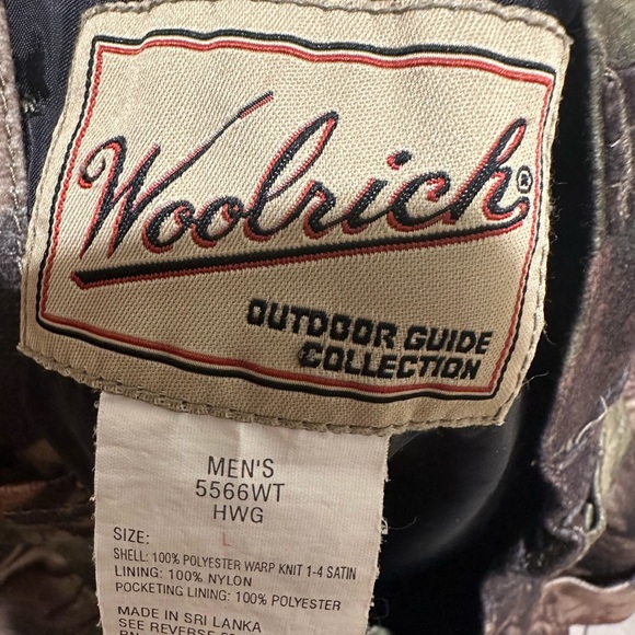 Vintage woolrich Camo Hunting Pants Soft! Real tree hardwood Men's Large 34 - Picture 3 of 3